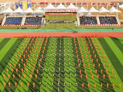 甘肅消防總隊舉行救援實戰演練—永遠做黨和人民的忠誠衛士