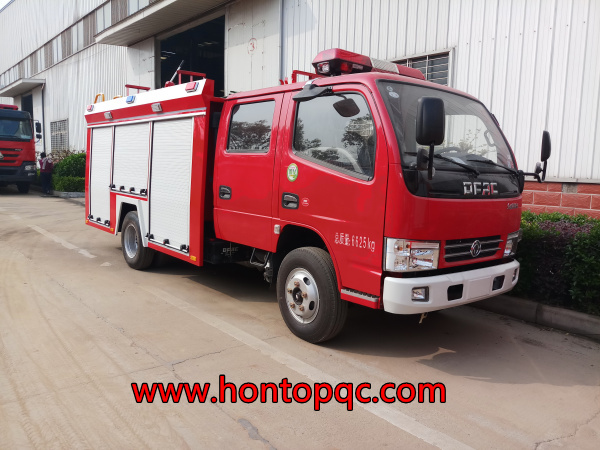 安溪縣虎邱鎮政府在我公司購買的小型水罐消防車已發車