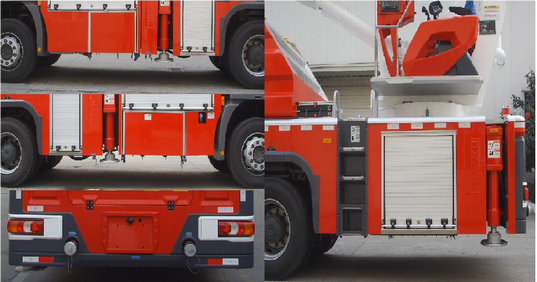 奔馳32米舉高噴射消防車